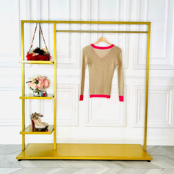 Prada Beige/Hot Pink Wool Sweater Size 36IT/XS - Picture 6 of 7